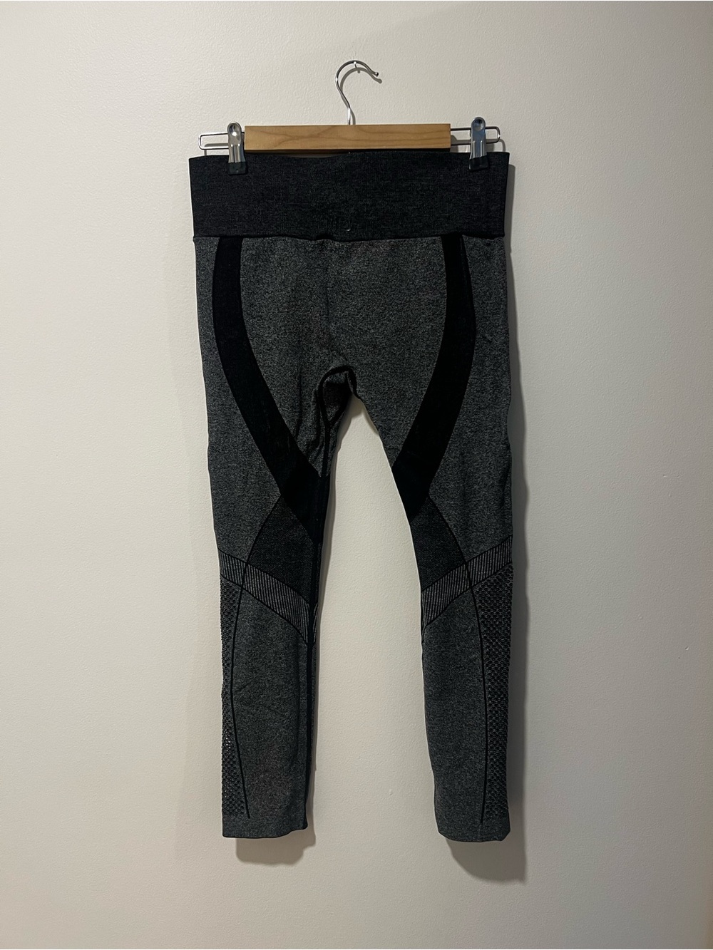 Black and Charcoal Athletic Leggings